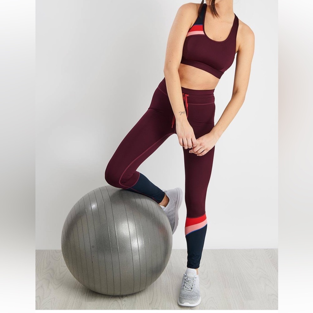 The Upside Maroon Retro Yoga Pant Medium